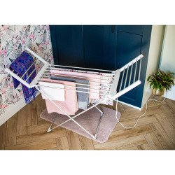 Електрически сушилник за дрехи Adler AD 7821, 220W, 18 нагревателни елемента, IP22, Бял