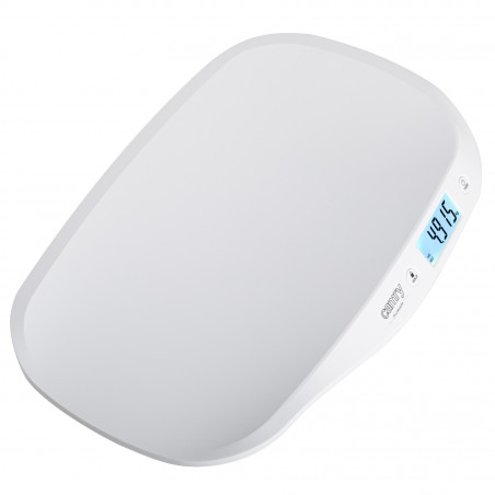 Бебешка везна Camry CR 8185, До 20 кг, LCD дисплей, Функция HOLD, ТАРА, Автоматично изключване, Бял