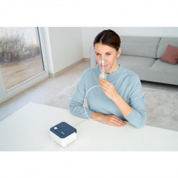 Компресорен инхалатор Beurer IH 16, 2.07 μm, 0.35 мл/мин, 0.8 bar, 6 мл, Бял