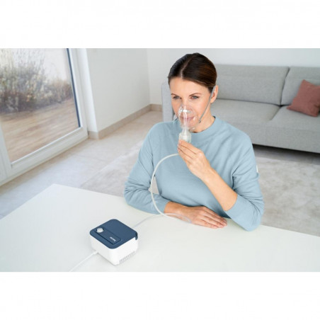 Компресорен инхалатор Beurer IH 16, 2.07 μm, 0.35 мл/мин, 0.8 bar, 6 мл, Бял