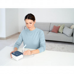 Компресорен инхалатор Beurer IH 16, 2.07 μm, 0.35 мл/мин, 0.8 bar, 6 мл, Бял