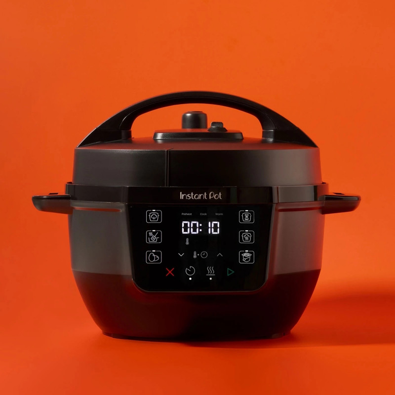 Мултикукър Instant Pot Classic Mini 140800001, 800W, 3.8 л, 7 програми, Favorite бутони, LCD дисплей, Неръждаема стомана, Черен