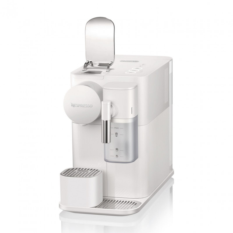 Еспресо машина DeLonghi EN510W, 1450W, 19 bar, 1 л, Nespresso, Автоматично изключване, Бял