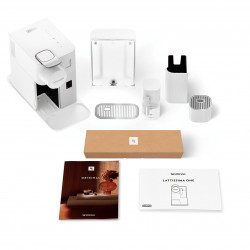 Еспресо машина DeLonghi EN510W, 1450W, 19 bar, 1 л, Nespresso, Автоматично изключване, Бял