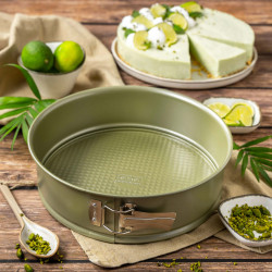 Форма за печене с падащо дъно Zenker 7452, Кръгла, 26x7.5 см, ILAG Maximizing Green покритие, До 180C, Зелен