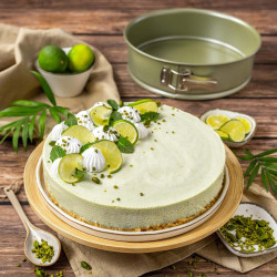 Форма за печене с падащо дъно Zenker 7452, Кръгла, 26x7.5 см, ILAG Maximizing Green покритие, До 180C, Зелен