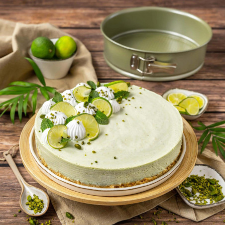 Форма за печене с падащо дъно Zenker 7452, Кръгла, 26x7.5 см, ILAG Maximizing Green покритие, До 180C, Зелен