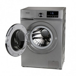 Пералня с предно зареждане Muhler IWM814SA, Клас А, 8 кг, 16 програми, 1400 об/мин, Инверторна, LED, Пране с пара, Сив