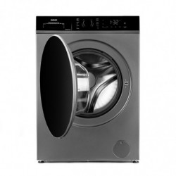 Пералня с предно зареждане Muhler IWM914SAi, Клас А, 9 кг, 14 програми, 1400 об/мин, Инверторна, LED, Пране с пара, Сив