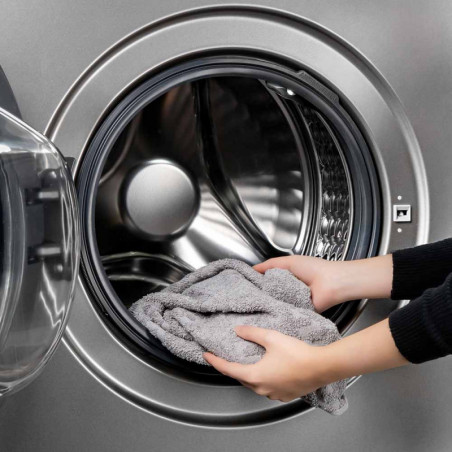 Пералня с предно зареждане Muhler IWM914SAi, Клас А, 9 кг, 14 програми, 1400 об/мин, Инверторна, LED, Пране с пара, Сив