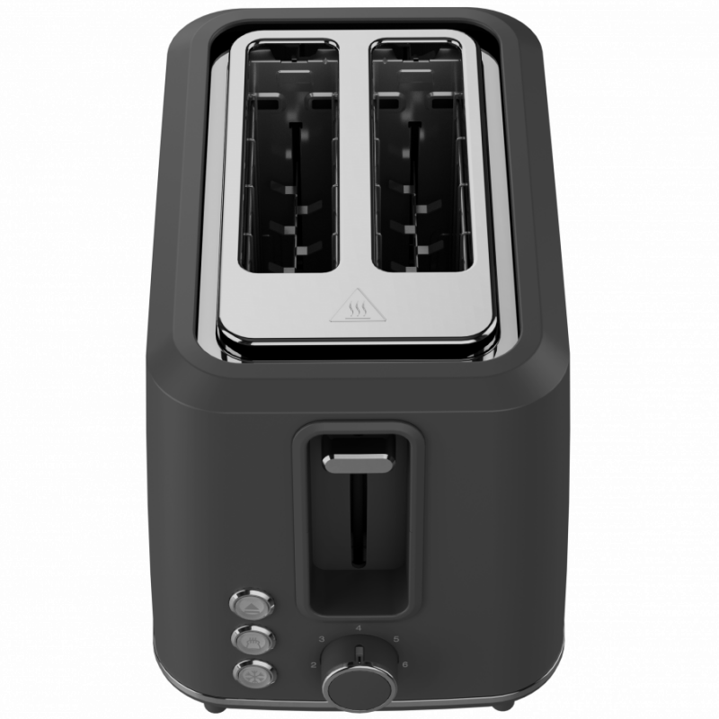 Тостер за хляб AENO ATS0001G, 930W, 7 степени, Сензорно управление, Обратен таймер, Защита при засядане, Тих, Сив