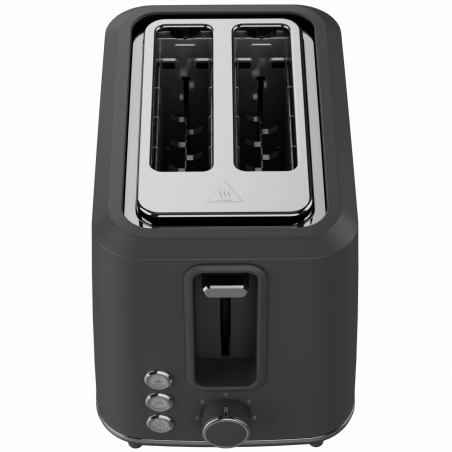 Тостер за хляб AENO ATS0001G, 930W, 7 степени, Сензорно управление, Обратен таймер, Защита при засядане, Тих, Сив