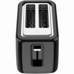 Тостер за хляб AENO ATS0002B, 930W, 7 степени, Сензорно управление, Обратен таймер, Защита при засядане, Тих, Черен