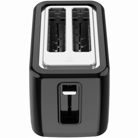 Тостер за хляб AENO ATS0002B, 930W, 7 степени, Сензорно управление, Обратен таймер, Защита при засядане, Тих, Черен