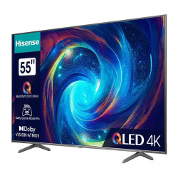 Телевизор Hisense 55E77KQ Pro, 55", 139 см, UHD-4K 3840x2160, Клас G, 144 hz VRR,  VIDAA, Wi-Fi, Черен