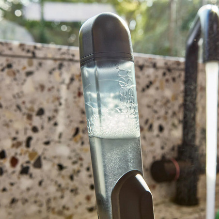 Четка за миене на съдове с дозатор Joseph Joseph SinkTech 6500018, Петна влакна, Сменяема четка, Сив