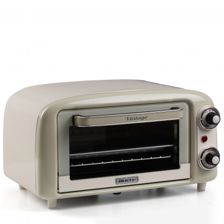 Електрическа фурна Ariete VINTAGE 3919/03, 800W, 10 л, 3 режима, До 230°C, Двойно термо стъкло, Таймер 60 мин, Бежов