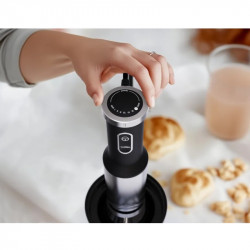 Пасатор, чопър и миксер 3в1 AENO AHB0004B, 1200W, 0.5 л, 18 степени, Турбо, DC мотор, Черен/инокс