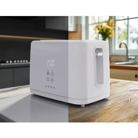 Тостер за хляб AENO ATS0002W, 930W, 7 степени, Сензорно управление, Обратен таймер, Защита при засядане, Тих, Бял