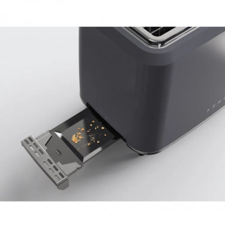 Тостер за хляб AENO ATS0001G, 930W, 7 степени, Сензорно управление, Обратен таймер, Защита при засядане, Тих, Сив