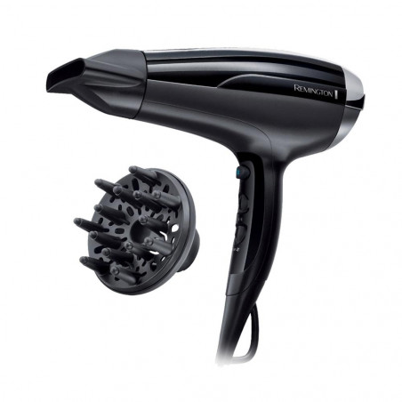 Сешоар Remington D5215 Pro Air Shine, 2300W, 2 скорости, 3 степени, Йонна система, 85 км/ч, Керамична решетка, Черен