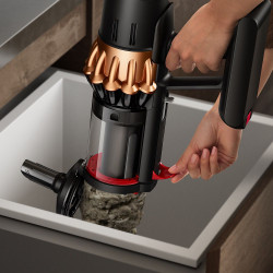 Вертикална прахосмукачка Dyson V16 Piston Submarine 492969-01, 315AW, 900W, 1.3 л, 70 мин, CleanCompaktor™, Hyperdymium™, Wet/Dry, HEPA, LCD, Черен/мед