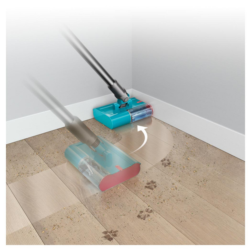 Вертикална прахосмукачка Dyson V15S Detect Submarine 448798-01, 660W, 0.77 л, 60 мин автономия, Сензори, 4 режима, LCD, Сив/син