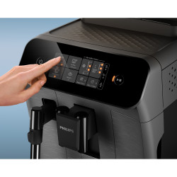 Еспресо машина Philips EP0824/00, 1500W, 15 bar, 1.8l, 12-степенна мелачка, Touch Screen, Таймер, AquaClean, Aroma Extract, My Coffe Choice, Черен/мат