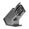 Комплект ножове с точило Ninja Foodi StaySharp Knife Block K32006EU, 6 части, Кована стомана, Стойка, Ергономична дръжка, Черен/инокс