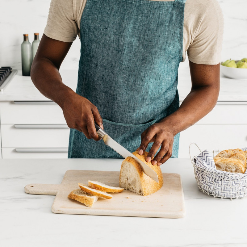 Комплект ножове с точило Ninja Foodi StaySharp Knife Block K32006EU, 6 части, Кована стомана, Стойка, Ергономична дръжка, Черен/инокс