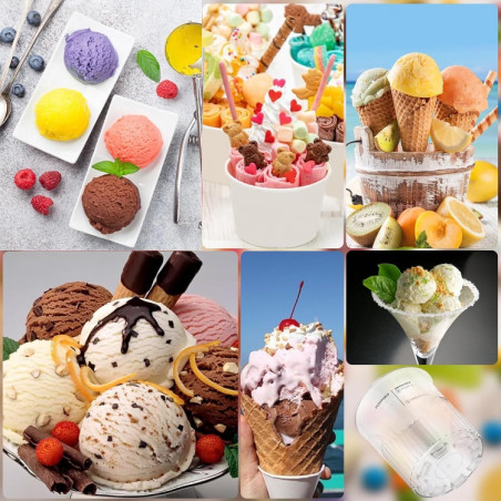 Комплект съдове за сладолед Ninja Creami Ice Cream Tubs XSKPNTLD2EUUK, 2х500 мл, Без BPA, Подходящи за съдомиялна, Плътно затваряне, Корал/жълт