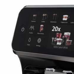 Кафеавтомат Philips EP5541/50 5500 LatteGo, 1500W, 15 bar, 1.8 l, Керамична мелачка с 12 нива, TFT, AquaClean, SilentBrew, AromaExtract, ExtraShot, Черен