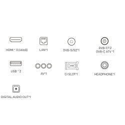 Телевизор METZ blue 50MUD7000, 50", 126 см, 3840х2160 4K UHD, SMART, Direct LED, HDR10/HLG, Dolby Digital/+, Bluetooth, Черен/сив