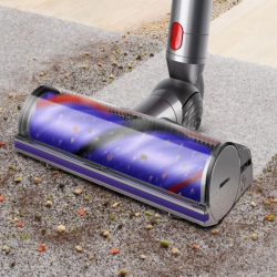 Вертикална прахосмукачка Dyson V11 Fluffу 476550-01 2в1, 185AW, 0.54 л, 125 000 об/мин, Автономия 60 мин, 3 режима, LCD, Никел/червен