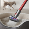 Вертикална прахосмукачка Dyson V11 Fluffу 476550-01 2в1, 185AW, 0.54 л, 125 000 об/мин, Автономия 60 мин, 3 режима, LCD, Никел/червен