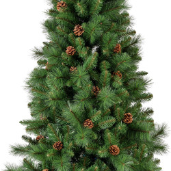 Изкуствена елха с шишарки Everlands Norwich Pine, 150 см, 446 клони, Метална стойка, Зелен