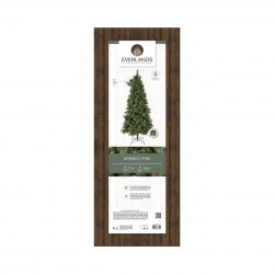 Изкуствена елха с шишарки Everlands Norwich Pine, 150 см, 446 клони, Метална стойка, Зелен