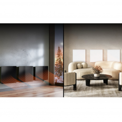 Електрически инфрачервен конвектор AENO AGH0011S, 500W, 12 м2, LED, Мобилно управление, Wi-Fi, Сензори за наклон и падане, IP24, Бял