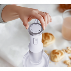 Пасатор, чопър и миксер 3в1 AENO AHB0004W, 1200W, 0.5 л, 18 степени, Турбо, DC мотор, Бял/инокс