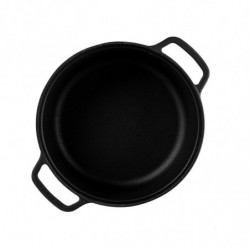 Чугунена тенджера Muhler Tika MR-2448CI, 24x10.5 см, 3.4 л, Индукция, Черен