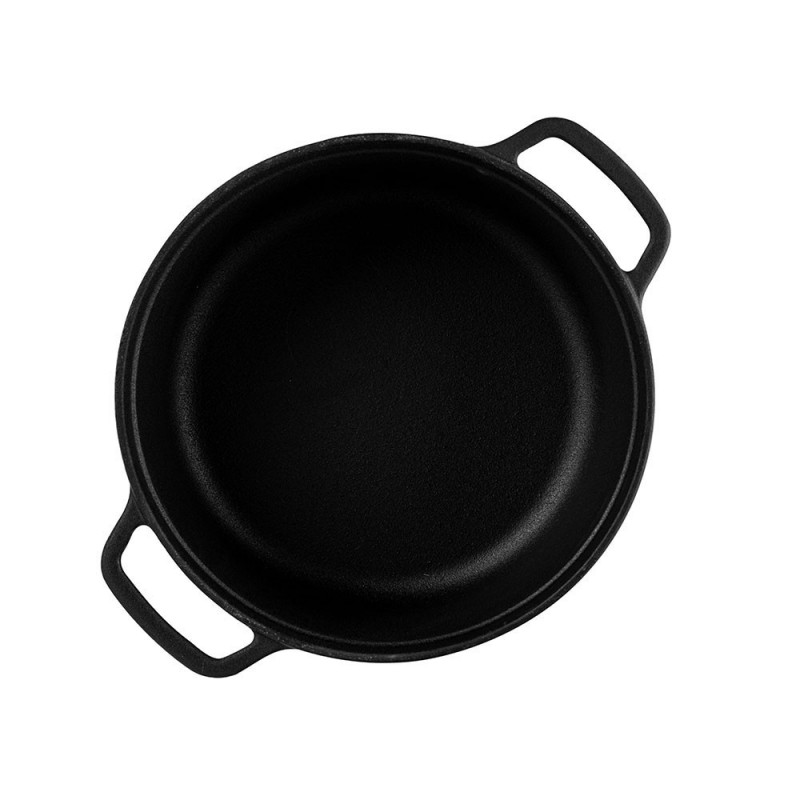 Чугунена тенджера Muhler Tika MR-2448CI, 24x10.5 см, 3.4 л, Индукция, Черен