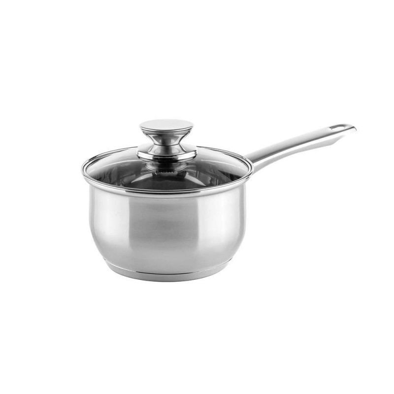 Комплект съдове за готвене Muhler MR-1242, 12 части, Неръждаема стомана, Трислойно дъно, Индукция, Сребрист