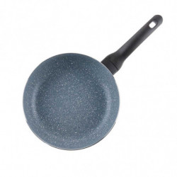 Дълбок тиган с капак Luigi Ferrero Prima FR-2634L, 26x7.5 см, 3.4 л, Незалепващо покритие, Стъклен капак с отвор за пара, Индукция, Тъмносин