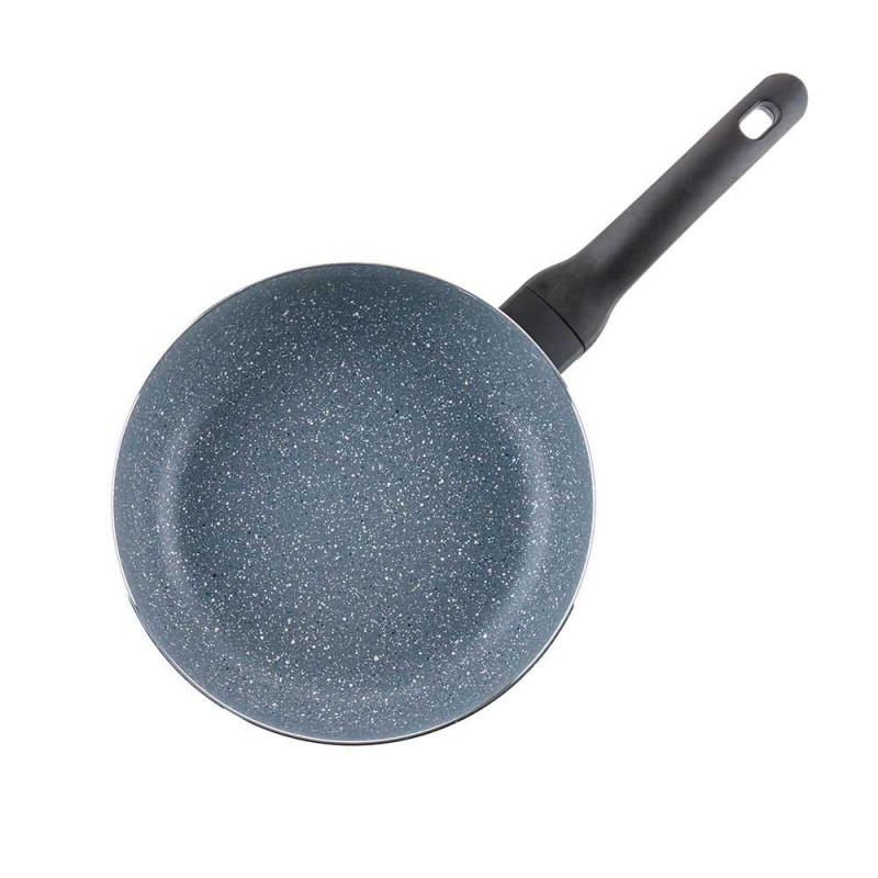 Дълбок тиган с капак Luigi Ferrero Prima FR-2634L, 26x7.5 см, 3.4 л, Незалепващо покритие, Стъклен капак с отвор за пара, Индукция, Тъмносин