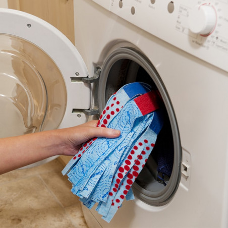 Комплект за почистване на под Vileda Super Mocio, 3 части, 10 л, Отцеждащ механизъм, Червен