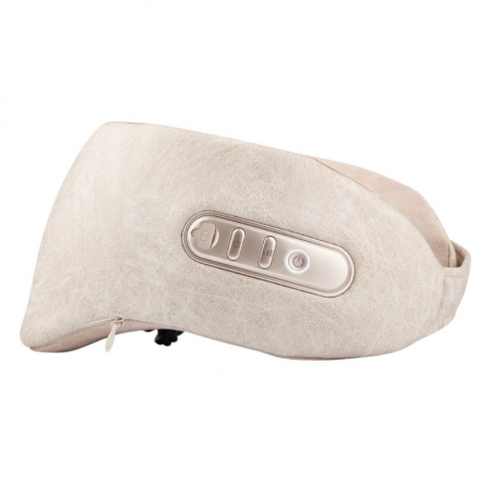 Масажор за врат Medivon Calm, 3D масаж, 38-42°C, 2 режима, Мемори пяна, Перяща калъфка, Гласови напомняния, Бежов