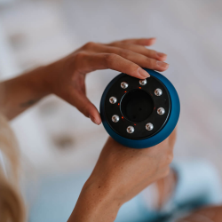 Вакуумен масажор Medivon Halley Vacuum, 12 нива, Загряване, Подходящ за използване с масла, Срещу целулит, Дисплей, Син