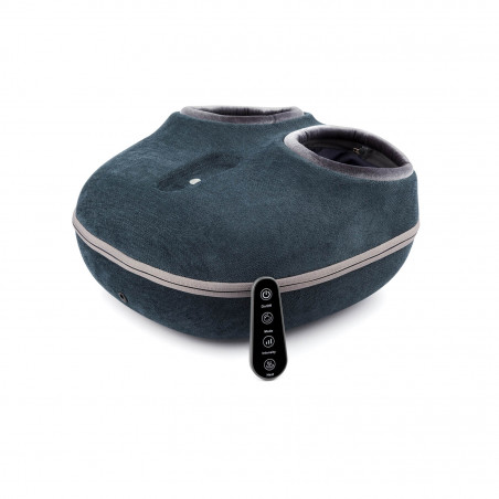 Масажор за крака 2в1 Medivon Artemis, 30W, 3 скорости, 3 нива, Загряване, Таймер, Дистанционно, Тиха работа, Син