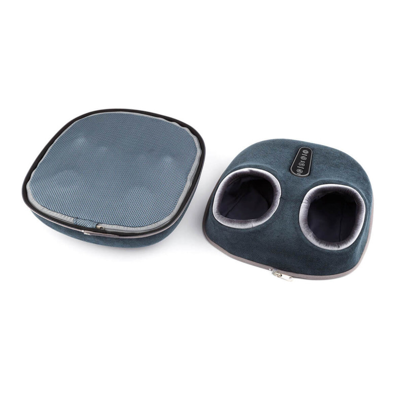 Масажор за крака 2в1 Medivon Artemis, 30W, 3 скорости, 3 нива, Загряване, Таймер, Дистанционно, Тиха работа, Син