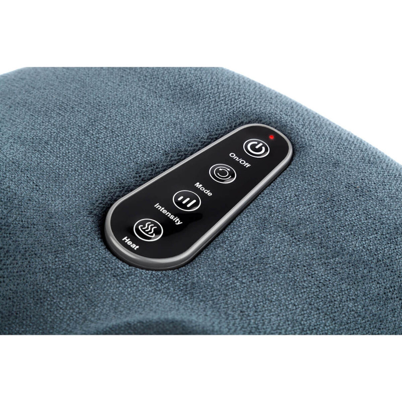 Масажор за крака 2в1 Medivon Artemis, 30W, 3 скорости, 3 нива, Загряване, Таймер, Дистанционно, Тиха работа, Син